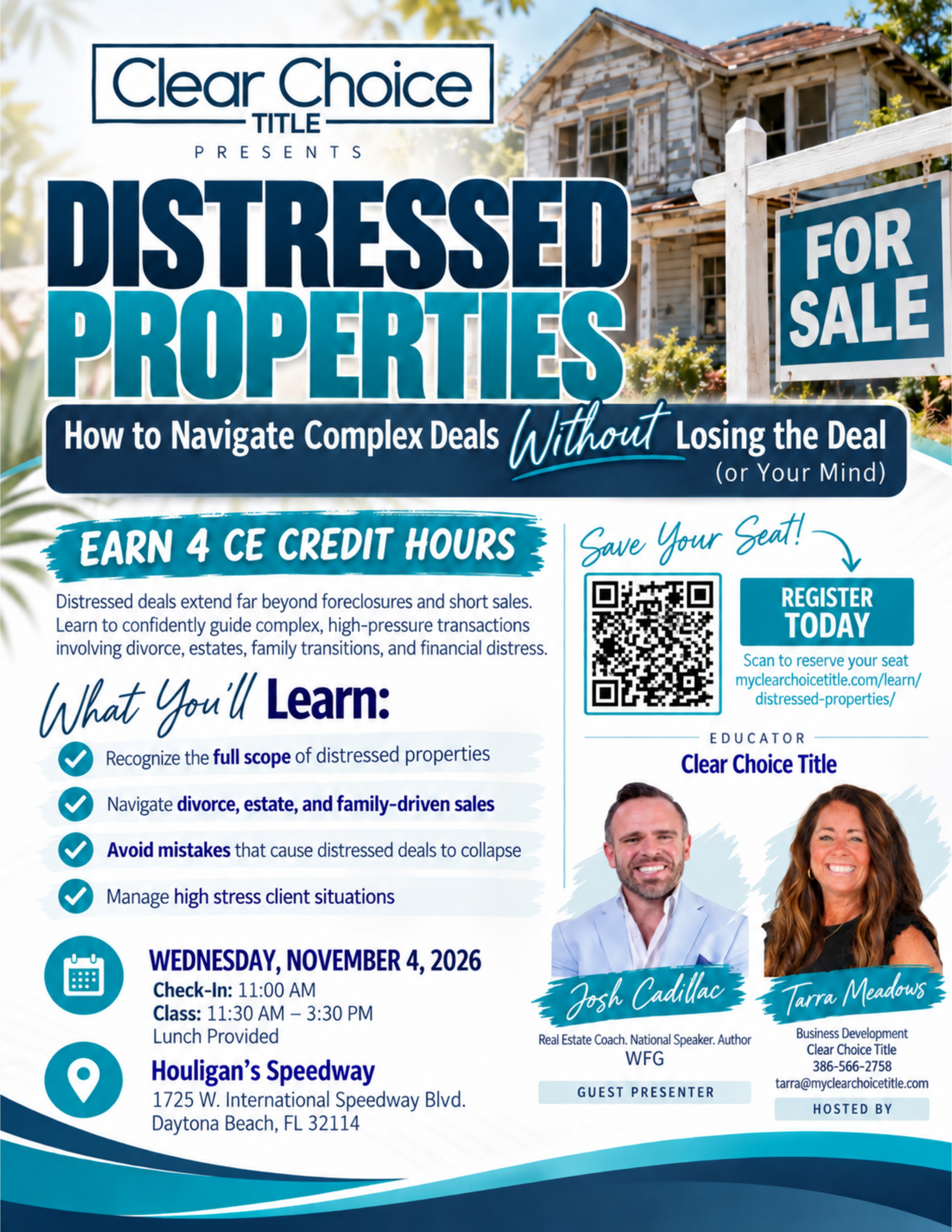 Distressed Properties flyer